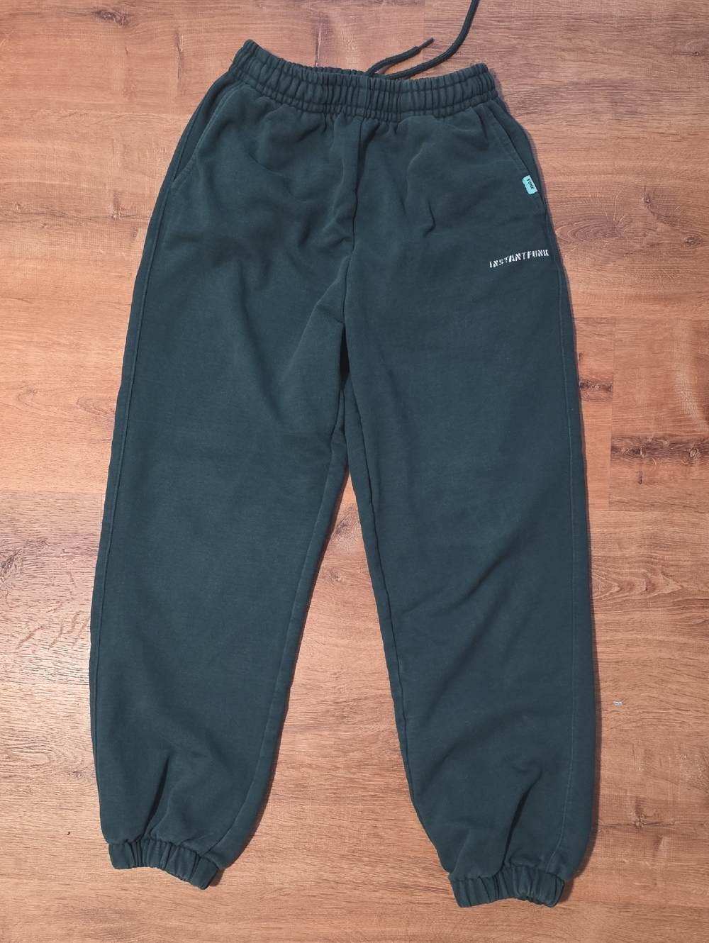 Women’s Dark Green Jogger Sweatpants with Elastic Cuffs